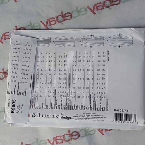 Butterick Misses Dress Sewing Pattern B6805 Sz 6-14 Uncut 2021 - Picture 3 of 6